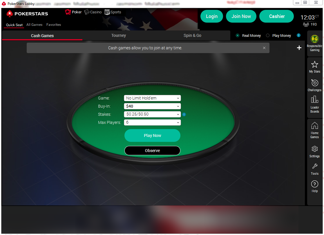 PokerStars New Jersey was the first PokerStars site in the US to go live